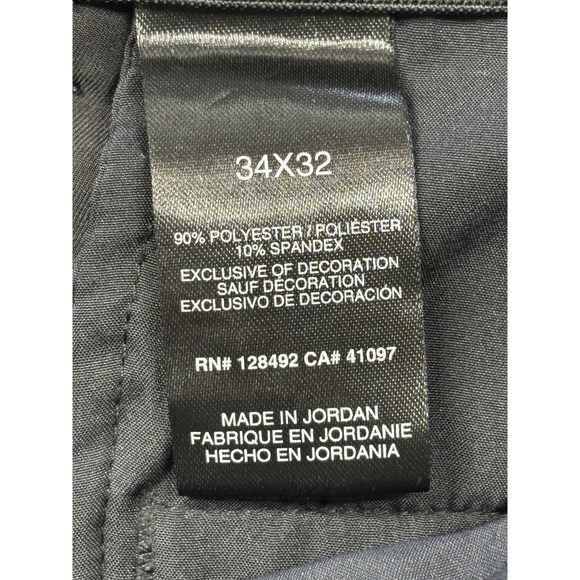 Greg‎ Norman Black Golf Pants 34x32 Performance Stretch Polyester Spandex - Picture 5 of 8